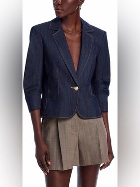 cinq a sept Petit Khloe Denim Blazer